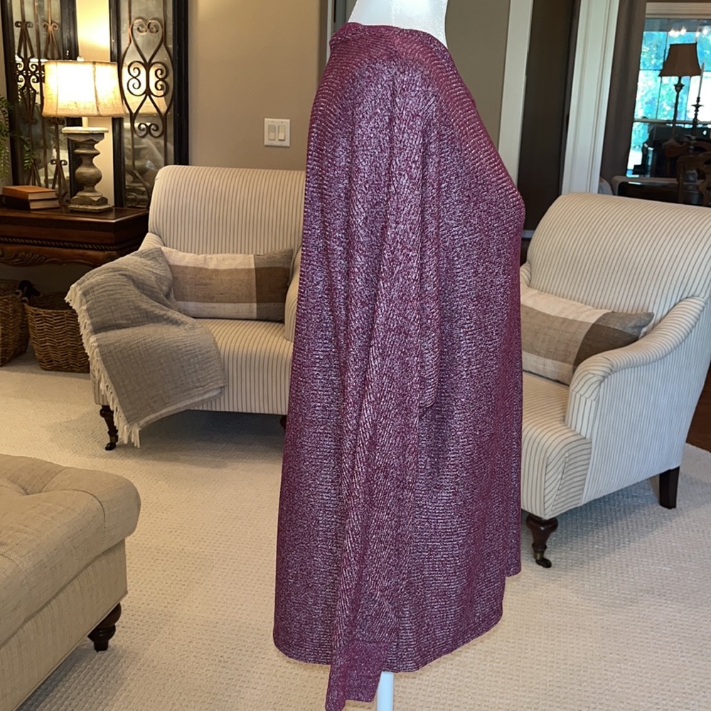 Time and Tru gorgeous purple crewneck sweater - Picture 5 of 11